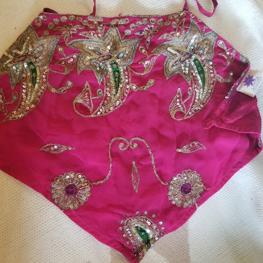 Hand sequined top